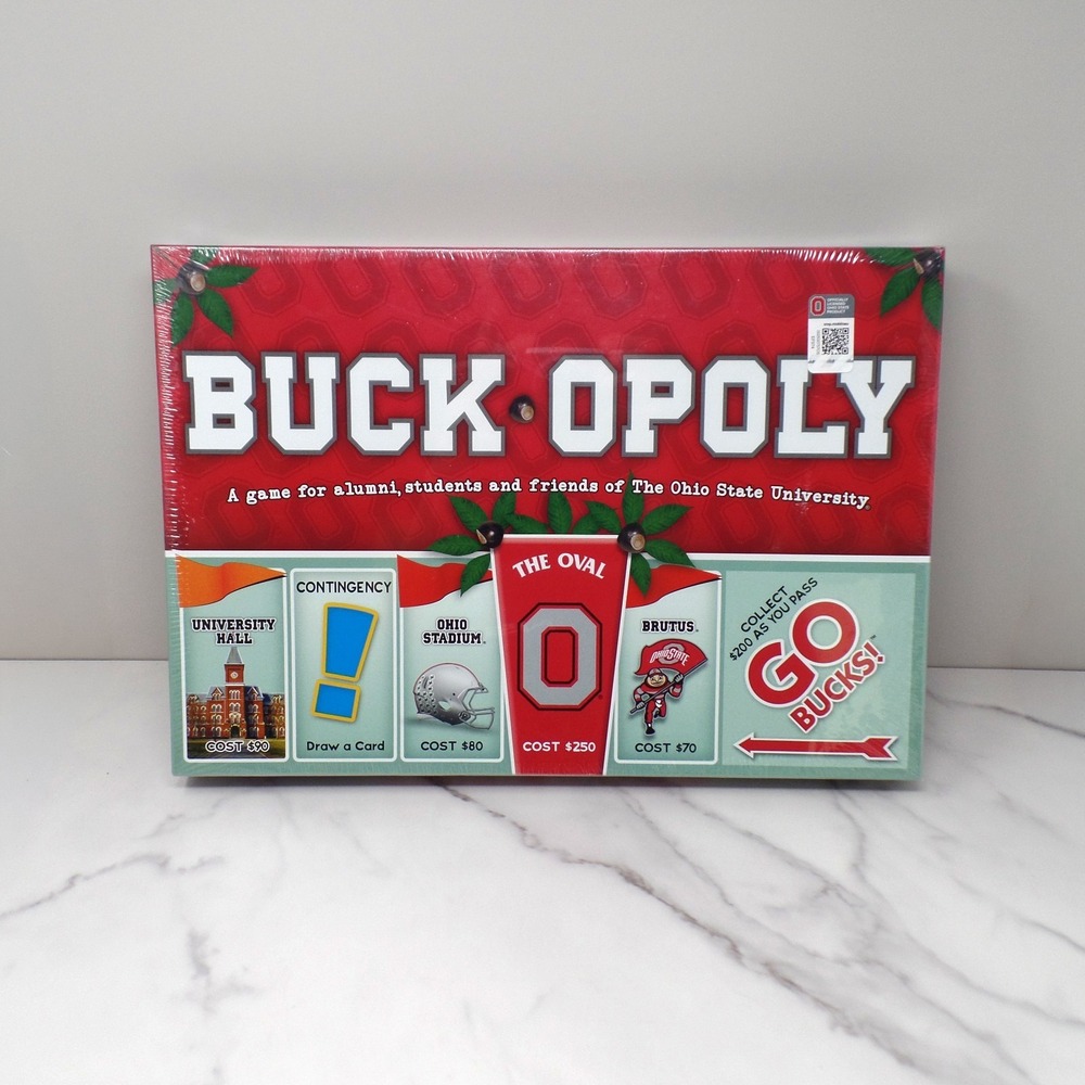 BUCK-OPOLY Ohio State Buckeyes Board Game, OSU Buckopoly, NIB New Sealed Box